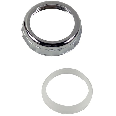 Danco 9D000 Series Nut and Washer, Metal, Chrome 80750